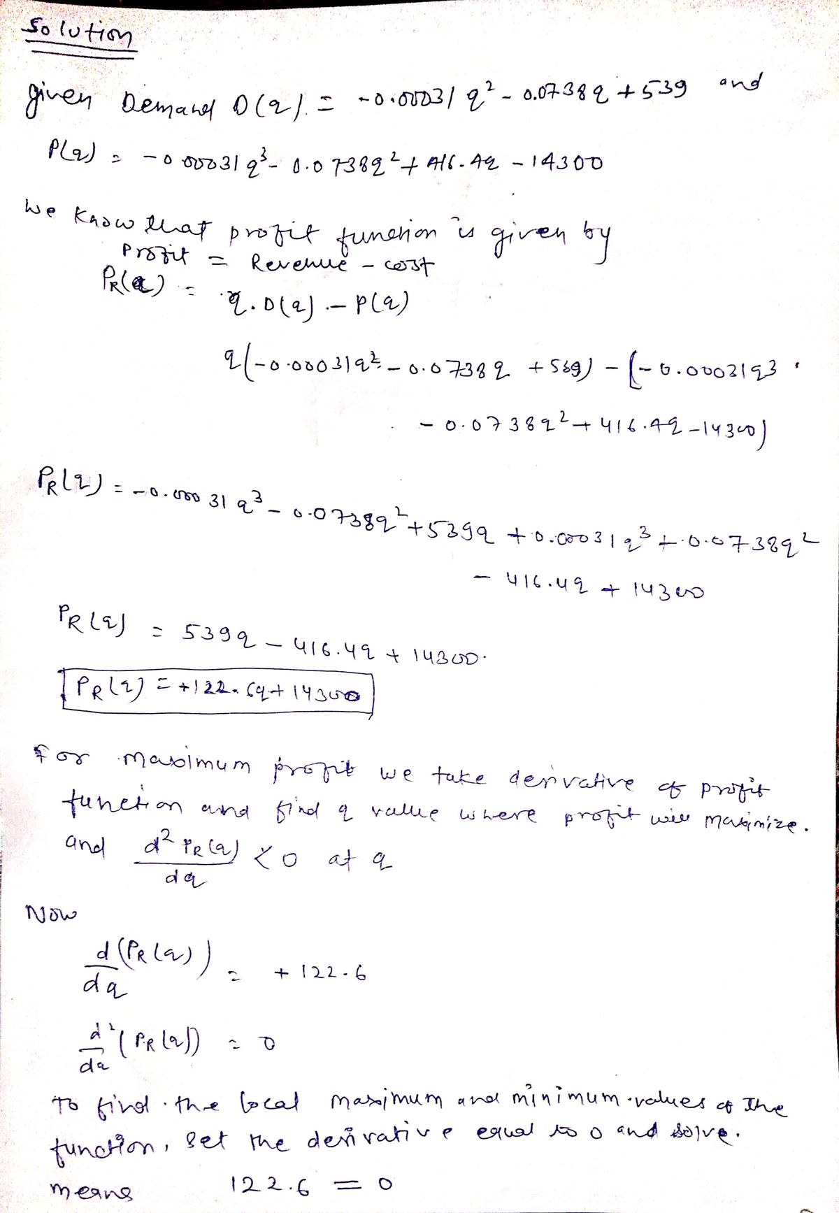 Calculus homework question answer, step 1, image 1